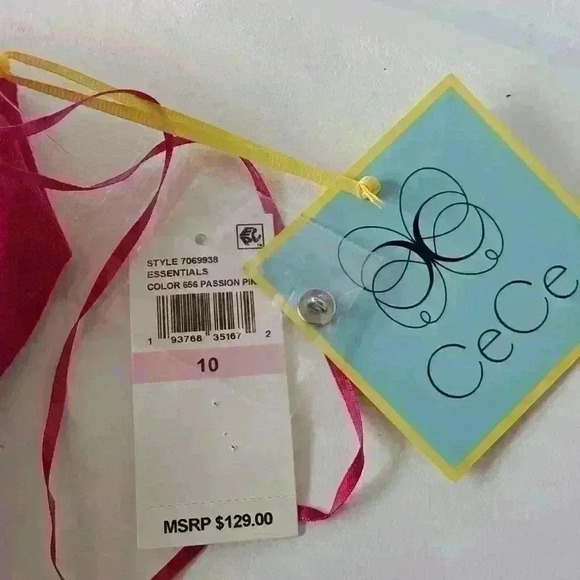 CECE Spaghetti Strap Asymmetrical Ruffle Dress - Picture 11 of 11